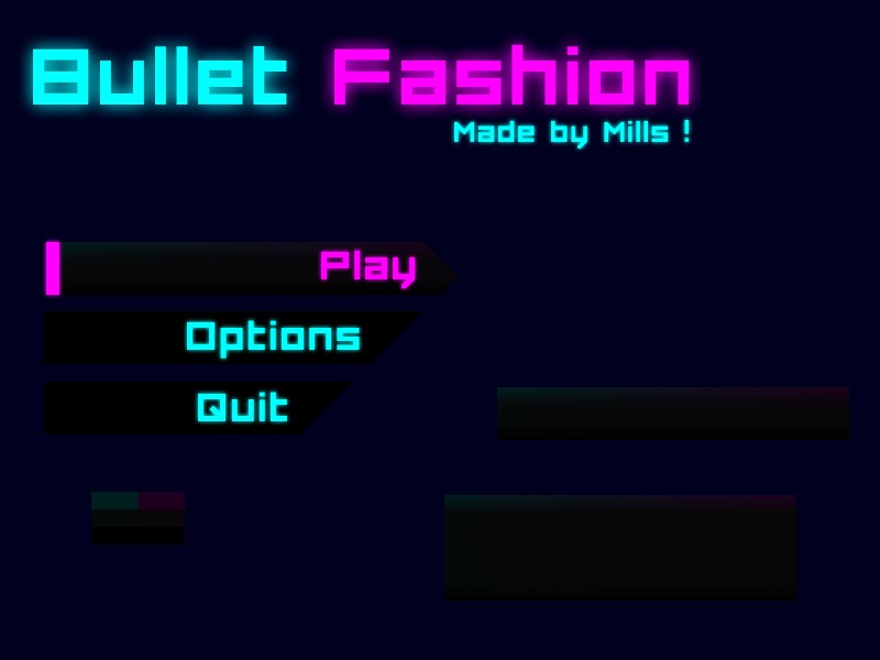 A test for the main menu A test for the main menu of Bullet Fashion